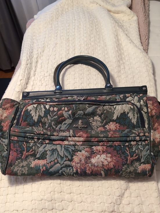 Handbags - Vintage Atlantic Floral Tapestry Weekender Travel Bag 90s